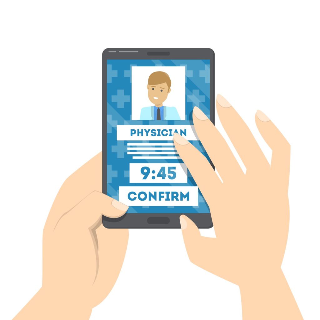 Paziente prenota visita medica da smartphone
